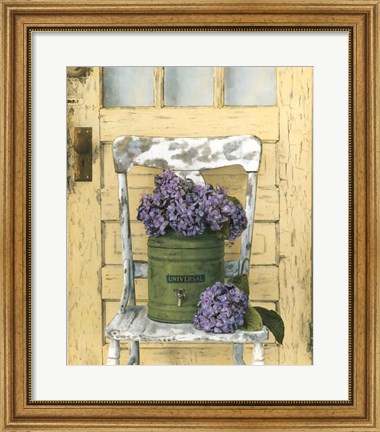Framed Cottage Bouquet I Print