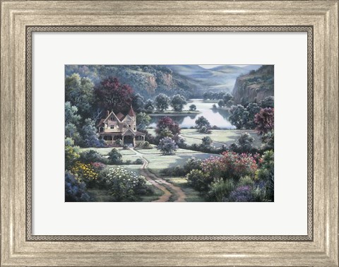 Framed Country Manor Print