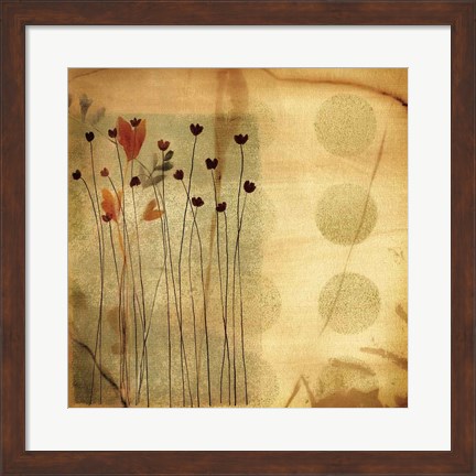 Framed Playful Meadow I Print