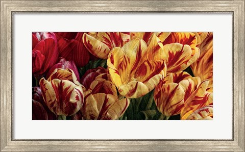 Framed Floral Tapestry Print