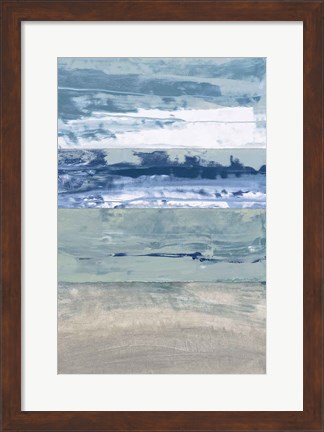 Framed Coastal Hues I Print