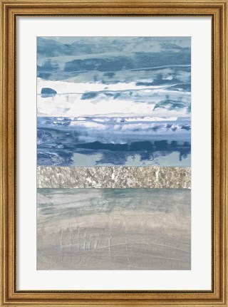 Framed Coastal Hues II Print