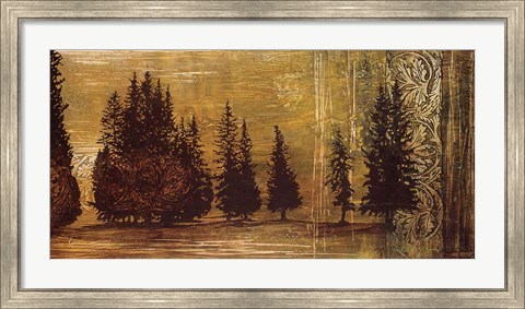 Framed Forest Silhouettes I Print