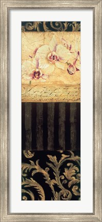 Framed Orchid Brocade II Print