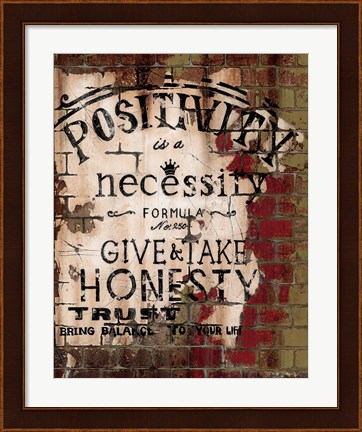 Framed Positivity Print
