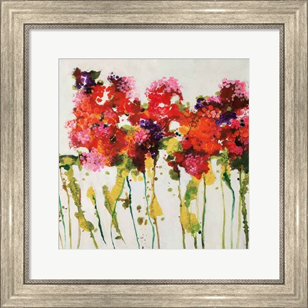 Framed Dandy Flowers I Print