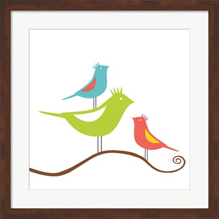 Framed Songbirds II Print