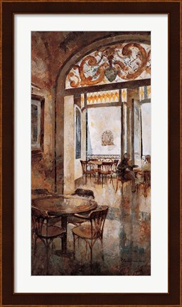 Framed Grand Cafe Cappuccino I Print