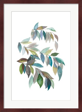 Framed Leaf Collection I Print