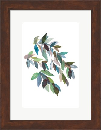 Framed Leaf Collection II Print