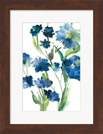 Framed Blue Bliss II Print