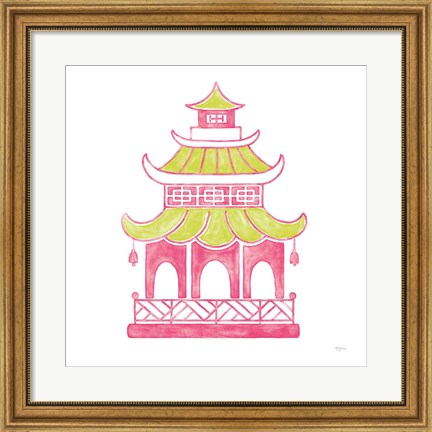 Framed Everyday Chinoiserie IV Pink Print