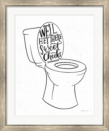 Framed Bathroom Puns IV Print