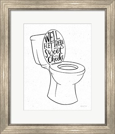 Framed Bathroom Puns IV Print