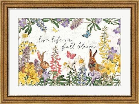 Framed Easter Garden I Bow Tie Print