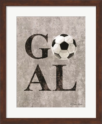 Framed Soccer GOAL Print