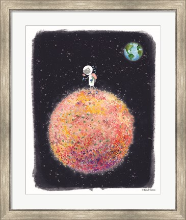 Framed Stop and Smell the Moon Print