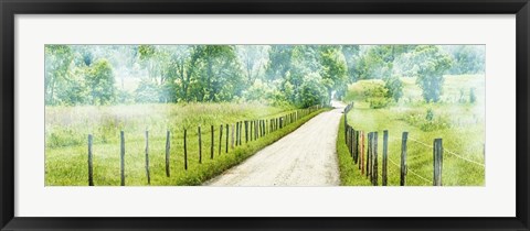 Framed Country Road Panorama II Print