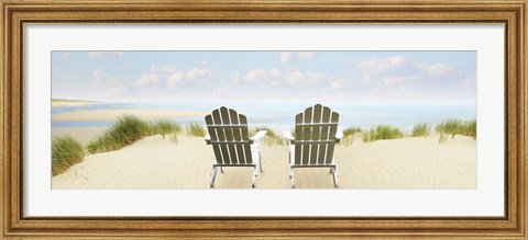 Framed Beachscape Panorama VI Print