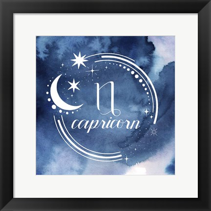 Framed Watercolor Astrology X Print