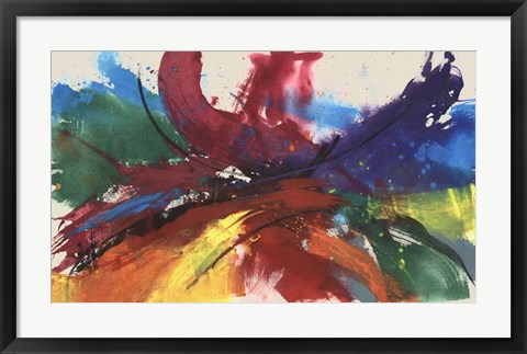 Framed Twisting Rainbow II Print
