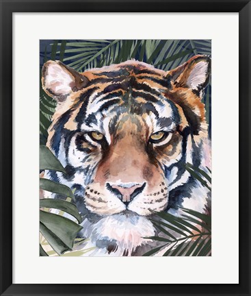 Framed Jungle Cat I Print