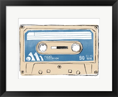 Framed Mix Tape III Print