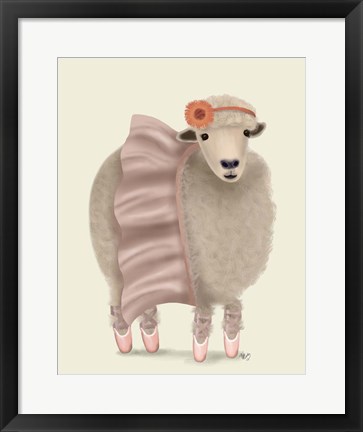 Framed Ballet Sheep 6 Print