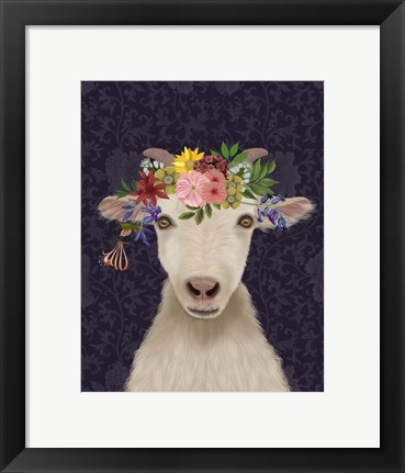 Framed Goat Bohemian 1 Print