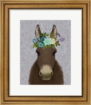 Framed Donkey Bohemian 3 Print