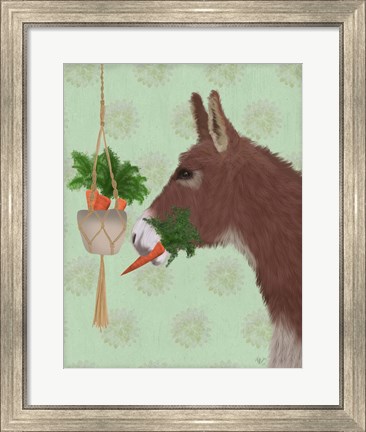 Framed Donkey Lunch Print