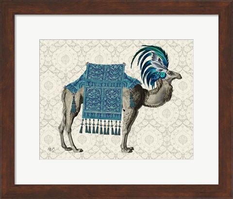 Framed Niraj Camel, Blue Print