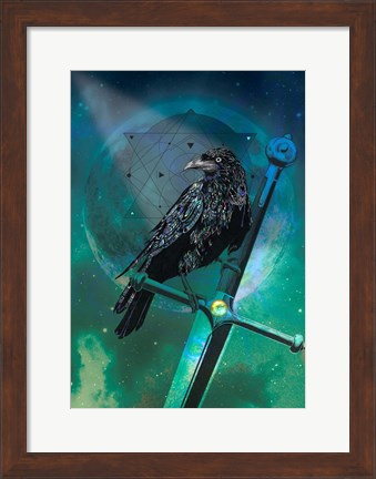Framed Cosmic Raven Print