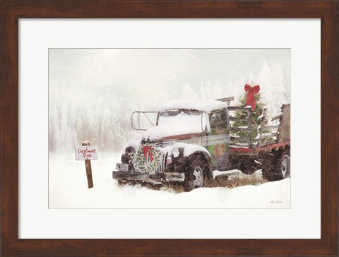 Framed Wyoming Tree Farm Print