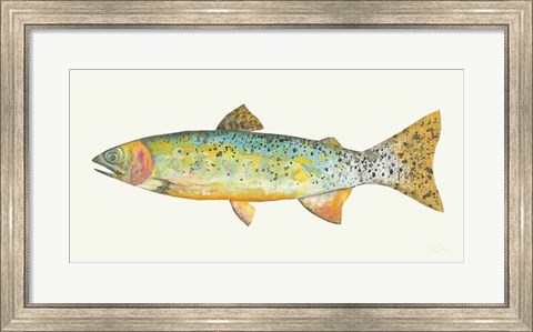 Framed Angling in the Stream IV Print