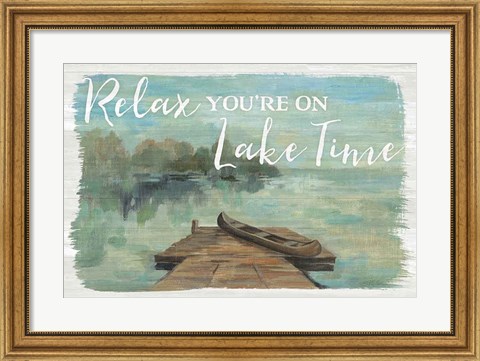 Framed Lakeside Retreat II Print
