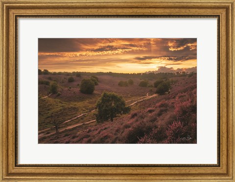 Framed Just a Sunset in the Netherlands Print