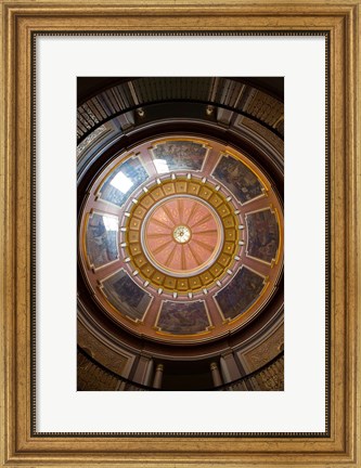 Framed Alabama, Montgomery, State Capitol Building Dome Print