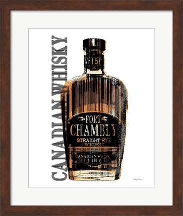 Framed Canadian Whisky Print