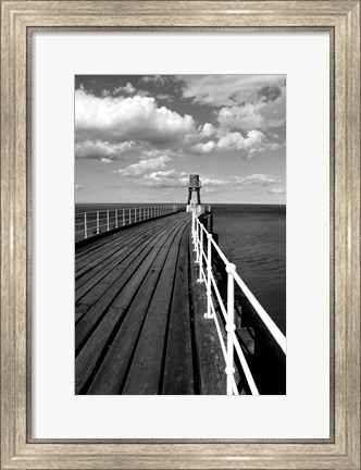 Framed Whitby Harbour Pier Print