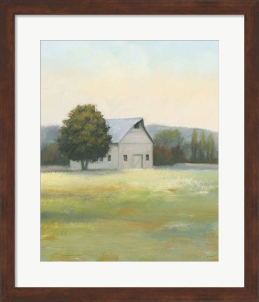 Framed Morning Meadows II Crop Print