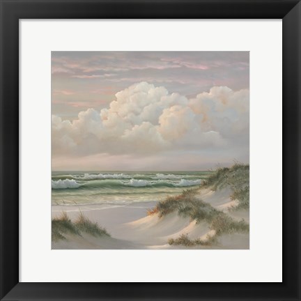 Framed Coastal Dusk III Print