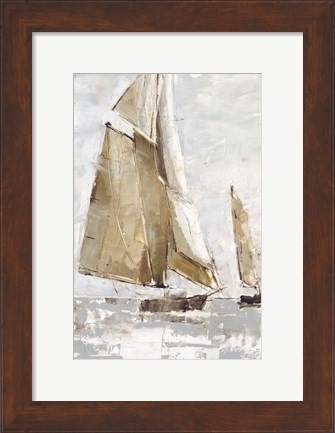 Framed Golden Sails I Print