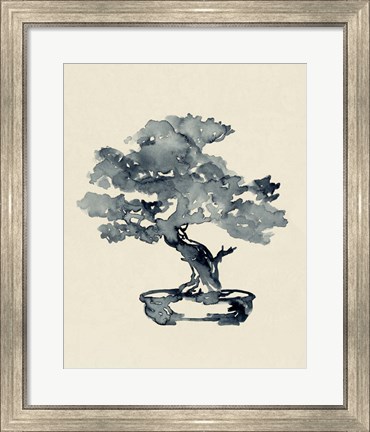 Framed Indigo Bonsai III Print