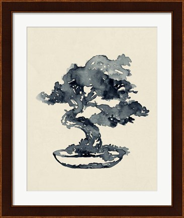 Framed Indigo Bonsai IV Print