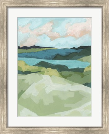 Framed River Prism I Print