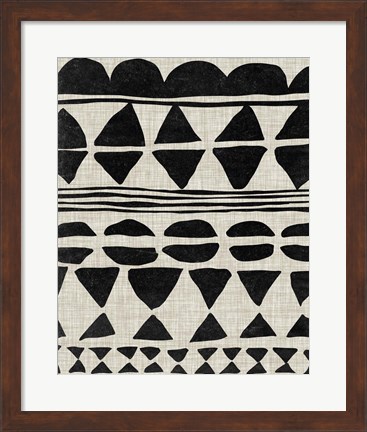 Framed Monochrome Quilt II Print