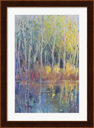 Framed Reflected Trees II Print