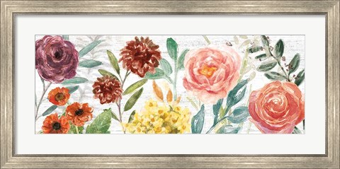 Framed Flower Fest I Panel Print