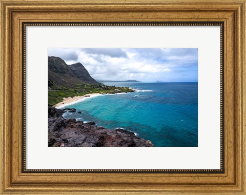 Framed Oahu Cliffs Print